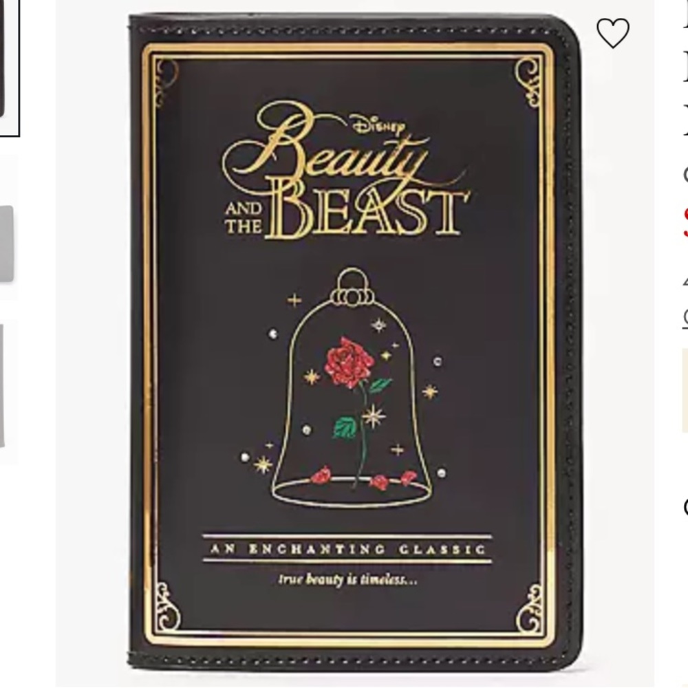 Kate Spade Beauty & The Beast Passport Cover - Picture 2 of 7